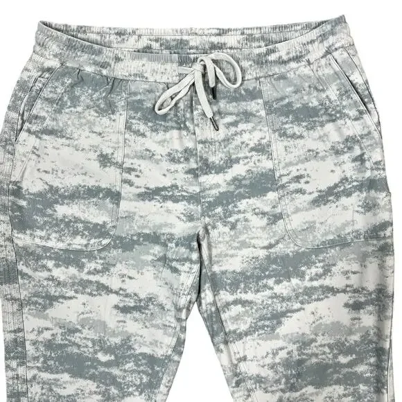 Athleta Farallon Jogger Pants Women's XL Fog Gray Green Camo Athletic Running - Picture 4 of 13